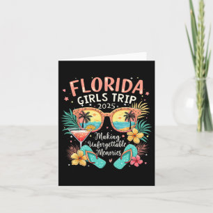Cartão Flórida Girls Trip 2025 Beach Vibes Férias