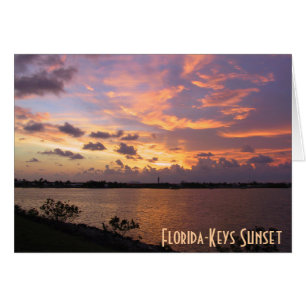 Cartão Florida Keys Sunset