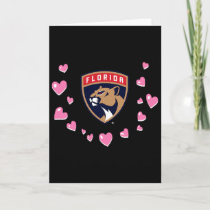 Cartão Florida Panthers Dia dos Namorados Amor Nhl Licenç