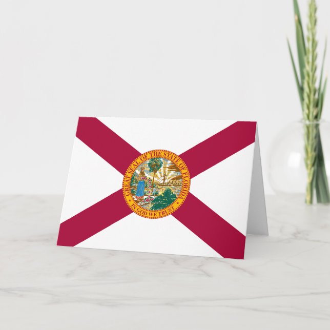 Cartão Florida State Flag (Frente)