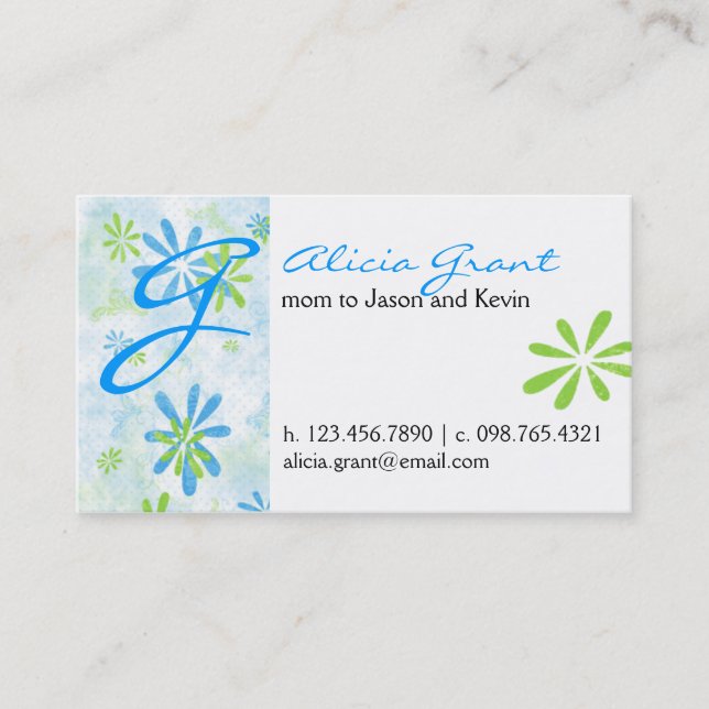 Cartão florido das mamães (Frente)