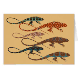 Cartão Florillas Lizards