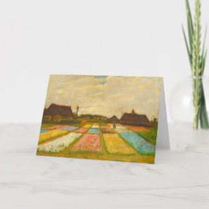 Cartão Flower Beds in Holland Blank Greeting Card