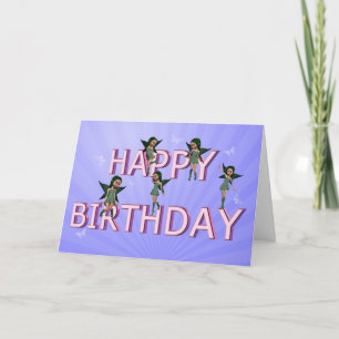 Cartão Flower fairies birthday card