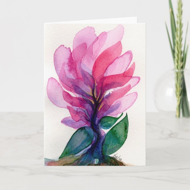 Cartão Flower Fingers Notecard (Frente)