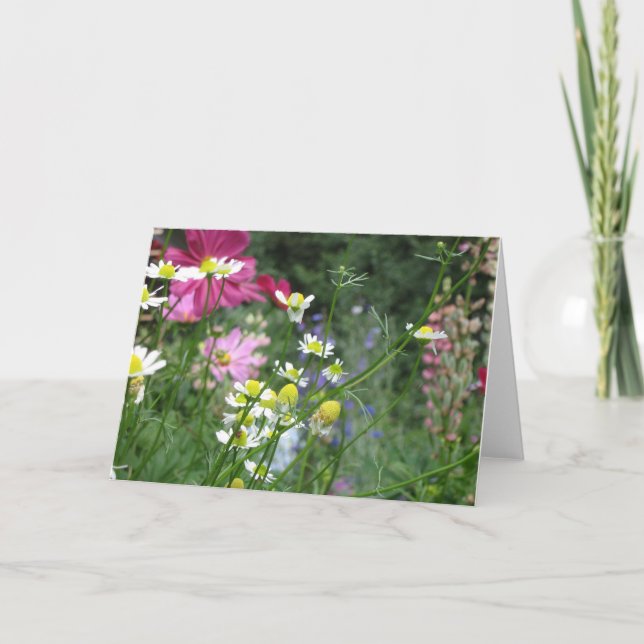 Cartão Flower garden greeting card (Frente)