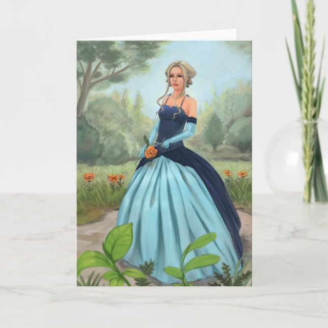 Cartão "Flower in the garden" Greeting Card (Frente)