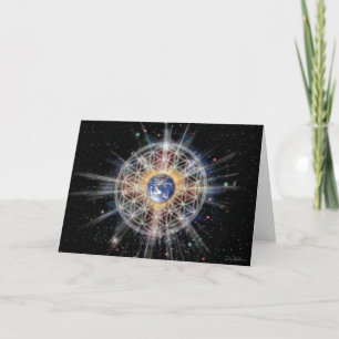 Cartão Flower of Life on Earth