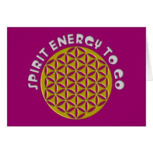 Cartão FLOWER OF LIFE - punched - SPIRIT ENERGY TO GO
