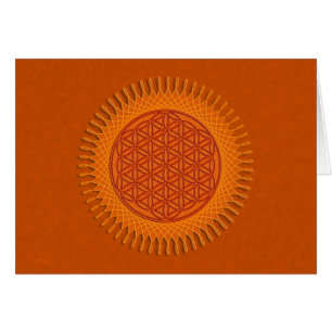 Cartão Flower Of Live / sun design