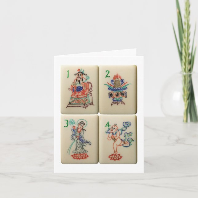 Cartão Flower tiles card (Frente)