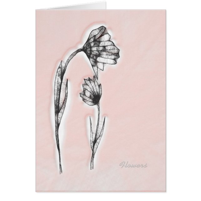 Cartão Flowers (Frente)