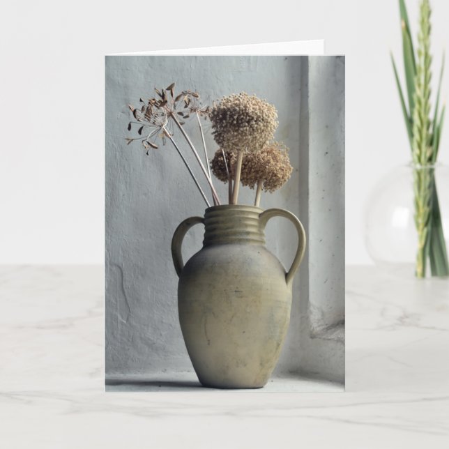 Cartão Flowers | Dried Flower Vase (Frente)