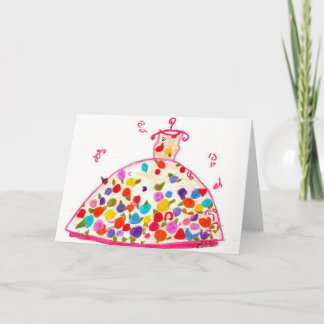 Cartão Flower's for Mom's dress