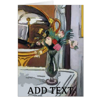 Cartão Flowers in Hurricane Glass