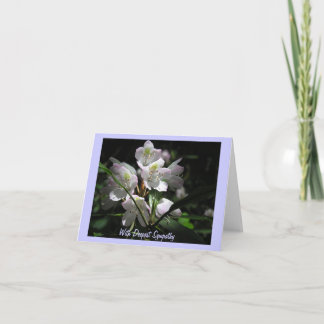 Cartão Flowers on Sympathy Card