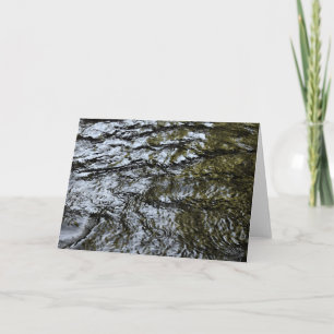 Cartão Flowing Water / abstract Greeting Card