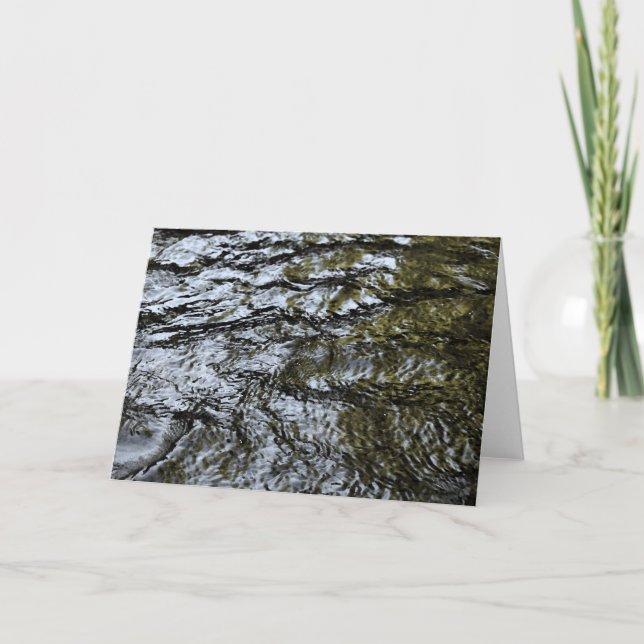 Cartão Flowing Water / abstract Greeting Card (Frente)