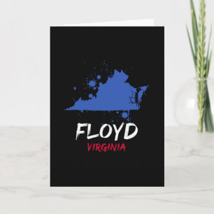 Cartão Floyd Virginia Va Pintura Salpico Souvenir de Féri