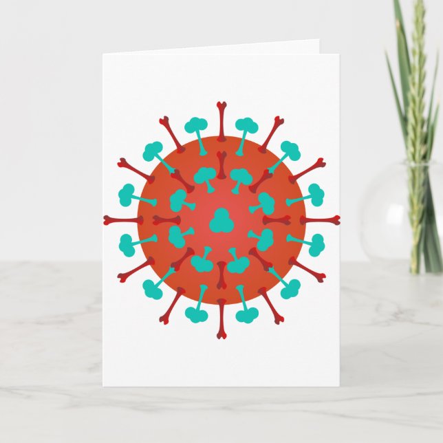 Cartão Flu Virus Greeting Cards (Frente)
