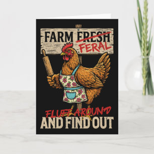 Cartão Fluff Around And Find Out - Fral Fresco Feral Fran