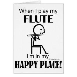 Cartão Flute Happy Place
