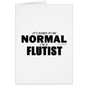 Cartão Flutist normal