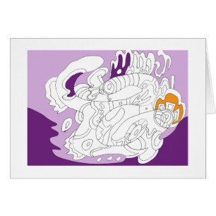 Cartão Fluttermoth, placa de Abstrato