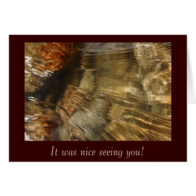 Cartão Flutuando Foto Riverbed (Frente horizontal)