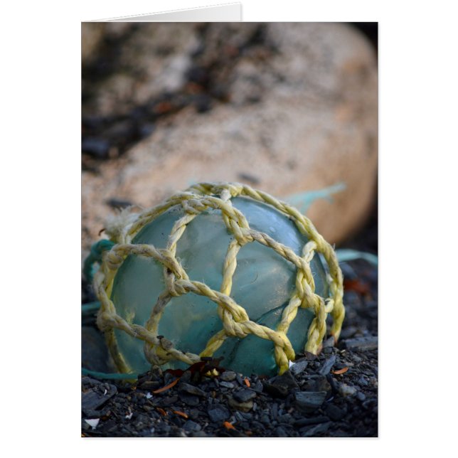 Cartão Fluxo De Pesca De Vidro, Vertical (Frente)