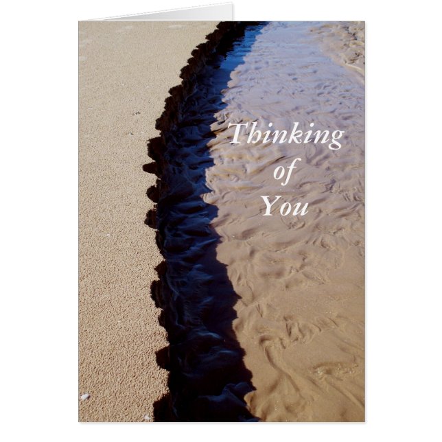 Cartão Fluxo de Sombra de Areia (Frente)