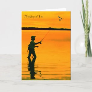 Cartão Fly Fishing image for Greeting-card