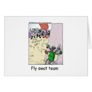 Cartão Fly Swat Team Engraçado Presentes e Coleções da Po
