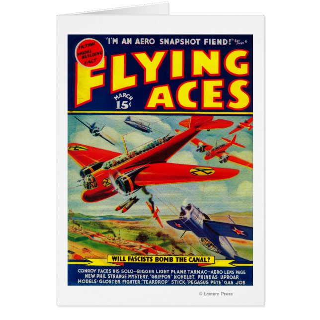 Cartão Flying Aces Magazine Cobrir 3 (Frente)