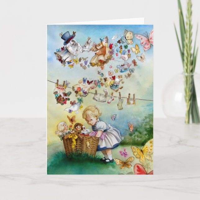 Cartão "Flying High" Alice in Wonderland Inspired card (Frente)