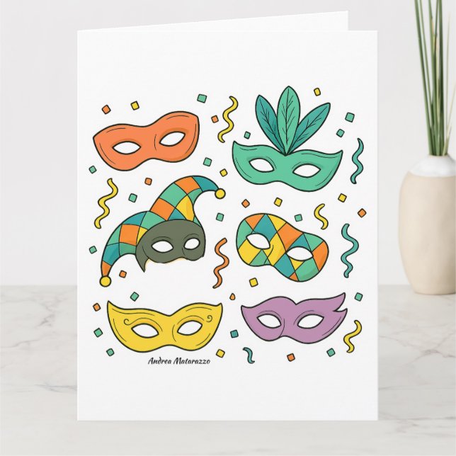 Cartão Flying Masks (Frente)