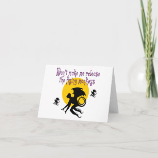 Cartão Flying Monkeys Note Card
