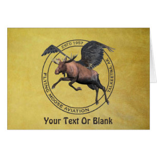 Cartão Flying Moose Aviation