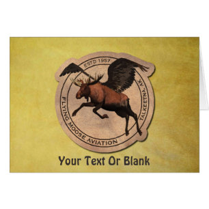 Cartão Flying Moose Aviation