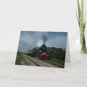 Cartão "Flying Scotsman" britânico em viagem perto de Par