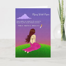 Cartão Flying Wish Paper Greeting Card