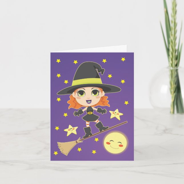 Cartão Flying Witch (Frente)