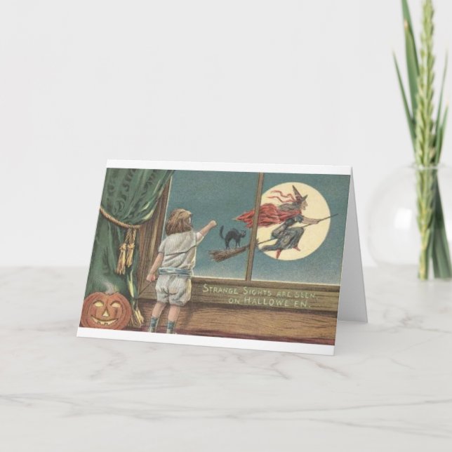 Cartão Flying Witch thru Window Card (Frente)