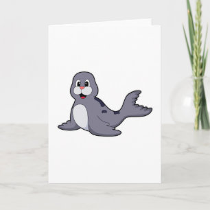Cartão Foca Fofa