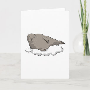 Cartão Foca nas Nuvens