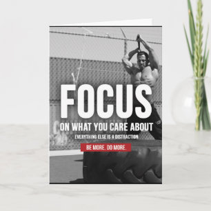 Cartão FOCO - Motivação do Workout