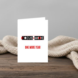 Cartão FOCUS MODE Birthday