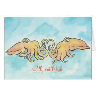 Cartão Fofinho Cuttlefish Love