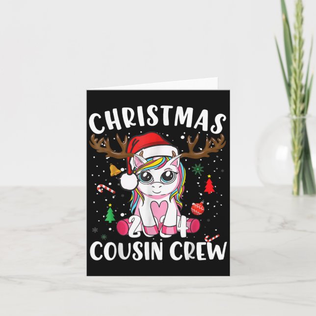 Cartão Fofo Natal 2024 Cousin Crew Lights Unicor (Frente)