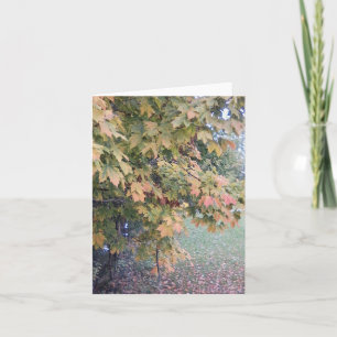 Cartão Foggy Autumn Day Notecard